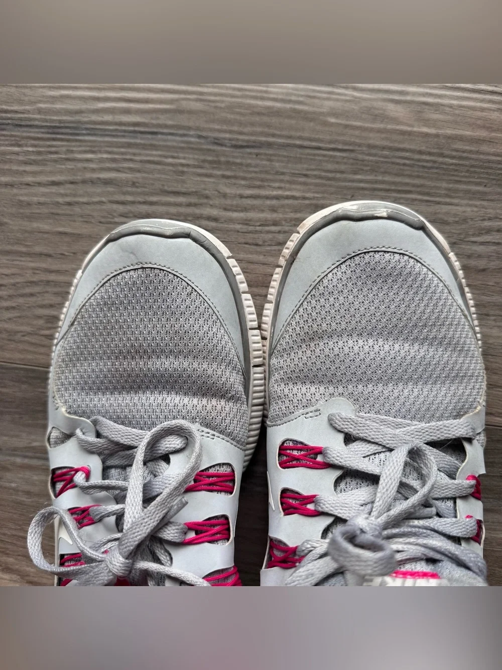 Nike Women’s Gray and Hot Pink Athletic Running Sneakers